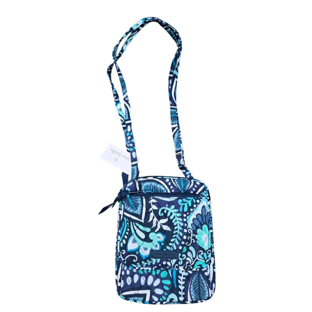 Vera Bradley Blue Island Medallion Mini Hipster Cross Body Shoulder Bag NWT